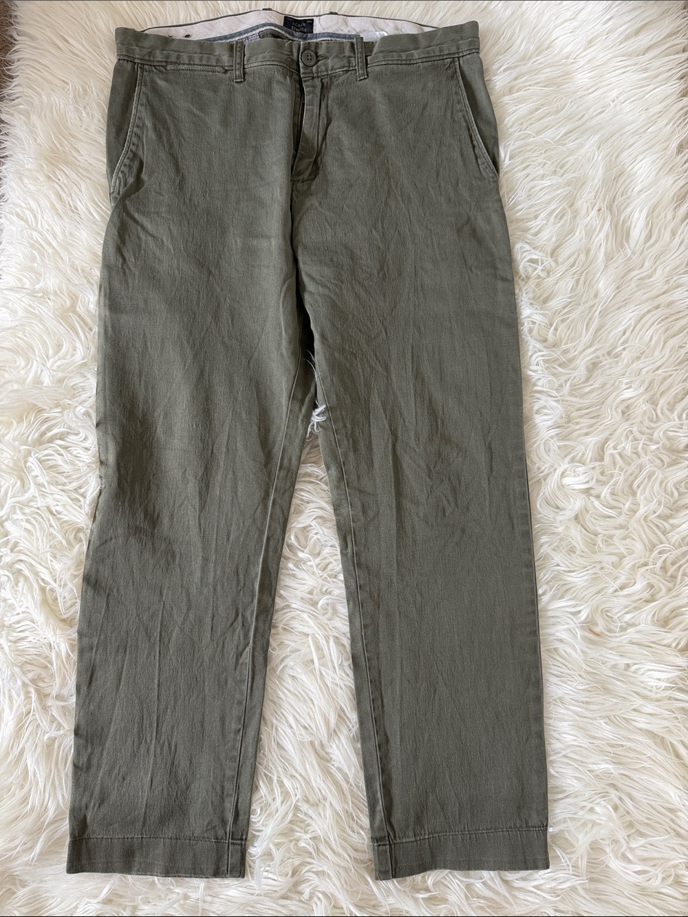 J. Crew Stretch Slim Men’s Jeans -army green